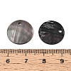 Natural Black Lip Shell Disc Charms BSHE-T014-41B-3