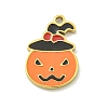Halloween Theme Ion Plating(IP) 304 Stainless Steel Enamel Charms STAS-M011-03E-1