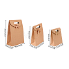 Kraft Paper Gift Bags with Ribbon Bowknot Design CARB-PH0002-06-5