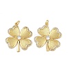 Brass Cubic Zirconia Pendants KK-L251-54G-1