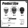 Skull Alloy Decorative Rivets DIY-AR0005-41-2