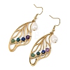 201 Stainless Steel Dangle Earrings for Women EJEW-JE07501-01-4
