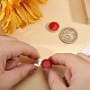 3 Pairs Brass Enamel Cufflinks BUTT-GL0001-09C-3