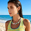 1 Strand Natural Abalone Shell/Paua Shell Beads Strands SSHEL-SC0001-64-5