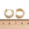 Brass Enamel Hoop Earrings EJEW-D336-02G-5