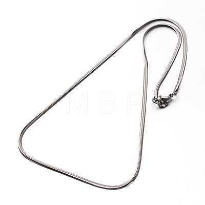304 Stainless Steel Snake Chains Necklaces NJEW-O058-25-1