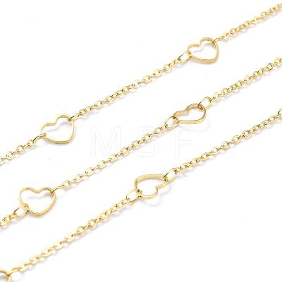 Handmade Brass Cable Chains CHC-E020-02G-1