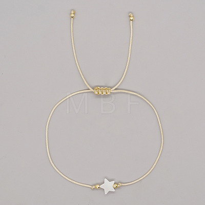 Friendship Shell Bead Braided Bracelets EL8997-2-1
