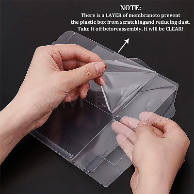 Foldable Transparent PET Box CON-WH0074-72C-1