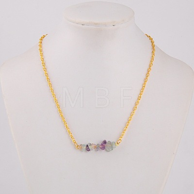 Natural Gemstone Pendant Necklaces X-NJEW-JN00915-1