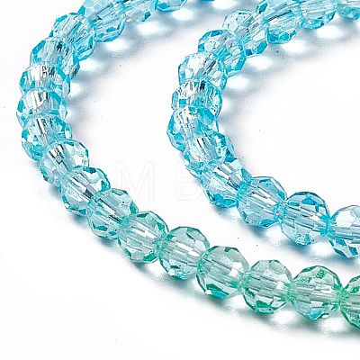 Transparent Glass Beads Strands GLAA-E036-07F-1