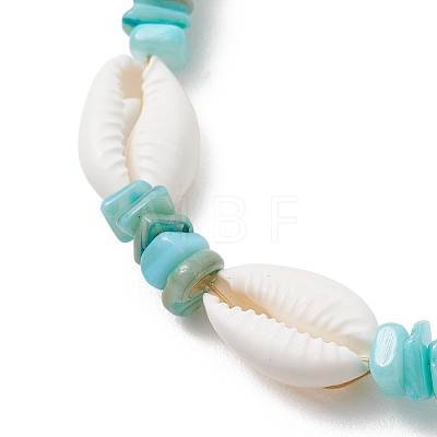 Natural Shell Beaded Bracelets for Women BJEW-JB13451-1