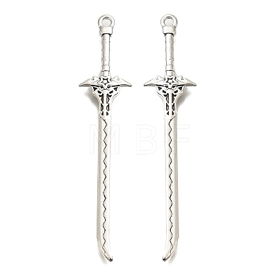 Tibetan Style Alloy Big Pendants FIND-G078-32H-AS-1