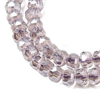 Electroplate Glass Beads Strands GLAA-Q105-03M-1