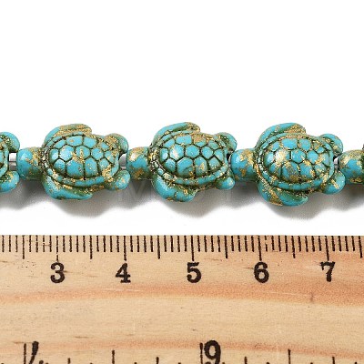 Synthetic Turquoise Dyed Beads Strands G-P507-05R-1