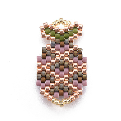 MIYUKI & TOHO Handmade Japanese Seed Beads Pendants SEED-A027-B04-1