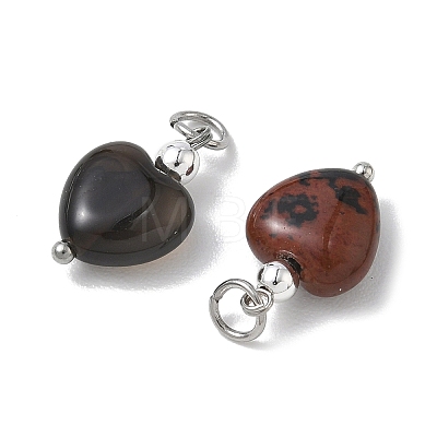 Natural & Synthetic Mixed Stone Pendants PALLOY-JF05481-02-1