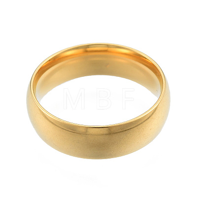 201 Stainless Steel Plain Band Finger Ring for Women RJEW-N043-09LG-1