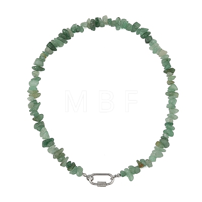 Natural Gemstone Chip Beaded Necklaces NJEW-JN06393-1