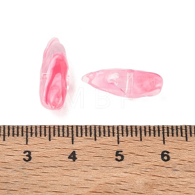 Two Tone Imitation Gemstone Style Acrylic Beads AC-CBA6852-01G-1