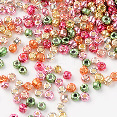 8/0 Plated Glass Seed Beads SEED-T005-05B-1