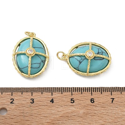 Synthetic Turquoise Pendants GG-CBAB1AA-01B-G01-1