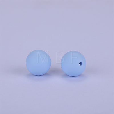 Round Silicone Focal Beads SI-JX0046A-86-1