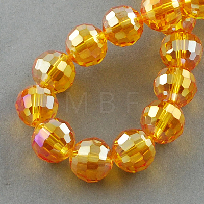 Electroplate Glass Bead Strands EGLA-R040-8mm-22-1