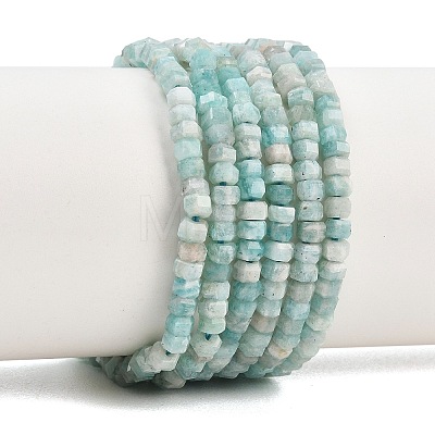 Natural Amazonite Beads Strands G-G345-C20-2x4mm-1