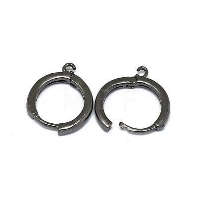 Brass Huggie Hoop Earring Findings LS-PALLOY-F249-19B-1