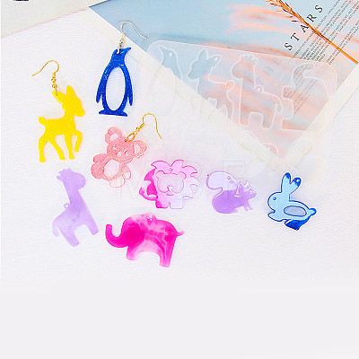 Penguin/Lion/Rabbit DIY Pendant Silhouette Silicone Molds X1-SIL-F010-03-1