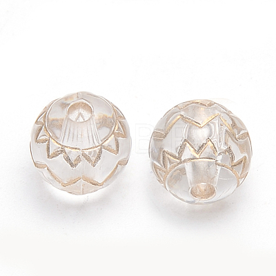 Plating Acrylic Beads PACR-S219-02-1