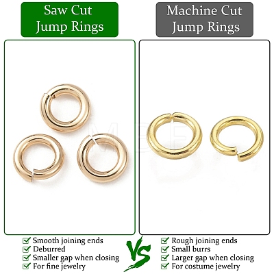 925 Sterling Silver Saw Cut Open Jump Rings STER-F036-02G-1x5mm-1