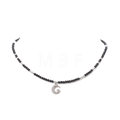 4Pcs 4 Style Moon & Bowknot & Heart & Tortoise Clear Cubic Zirconia Pendant Necklaces Set NJEW-JN04271-1