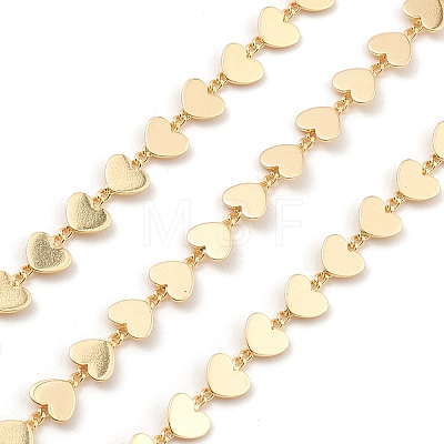 Brass Heart Link Chains CHC-M025-48G-1