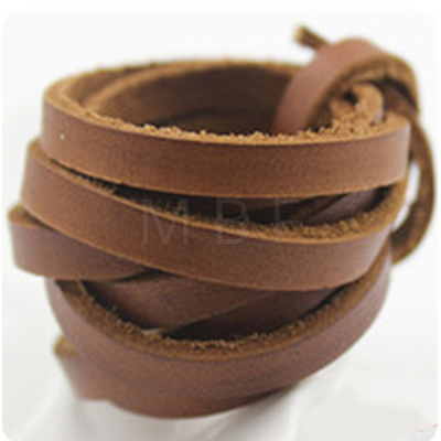 Flat Leather Jewelry Cord WL-WH0008-01C-01-1