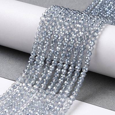Electroplate Transparent Glass Beads Strands X1-GLAA-H021-01B-FR03-1