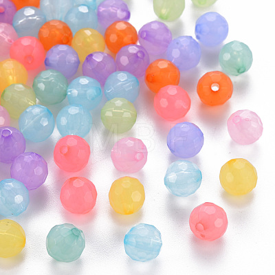 Transparent Acrylic Beads X-TACR-S154-62E-1