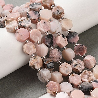 Natural Pink Opal Beads Strands G-P534-A10-02-1