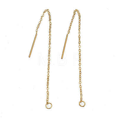 304 Stainless Steel Earring Findings X-STAS-S070-01-G-1