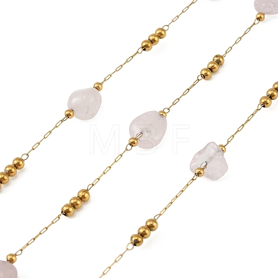 Handmade 316 Stainless Steel Nuggets Link Chains CHS-G051-01G-07-1