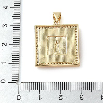 Brass Micro Pave Cubic Zirconia Pendants KK-I712-52G-04-1