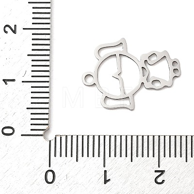 201 Stainless Steel Pendants STAS-Q341-08P-1