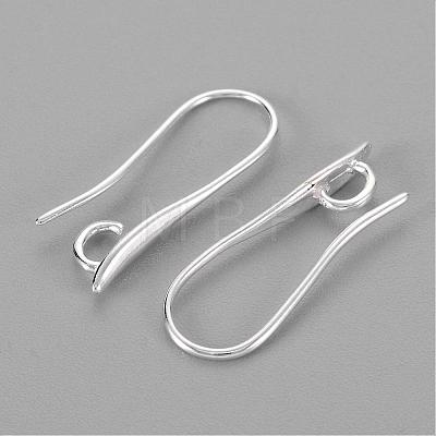 Brass Earring Hooks for Earring Designs X-KK-M142-02S-RS-1