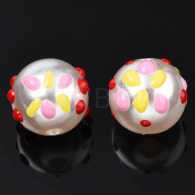 ABS Plastic Imitation Pearl Beads KY-N015-103-1