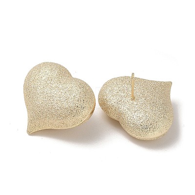 Brass Stud Earrings KK-L208-86G-1