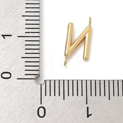 304 Stainless Steel Letter Connector Charms STAS-M108-01G-14-1