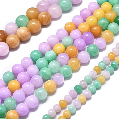 Natural Malaysia Jade Beads Strands G-L645-A01-6mm-34-1