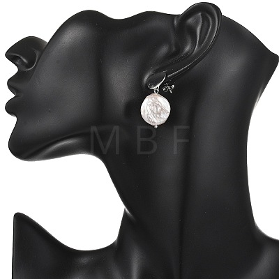 Natural Keshi Pearl Stud Dangle Earrings EJEW-JE07133-02-1