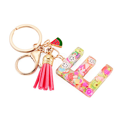 Fruit Series Letter Resin Keychains KEYC-TAC0033-02E-1